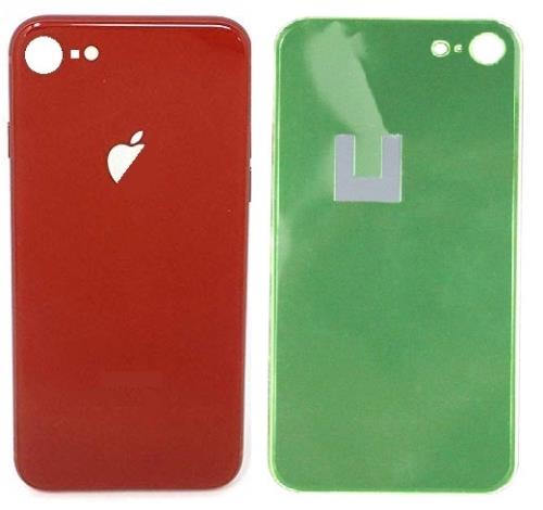 Τζαμάκι Πίσω Πλαισίου Big Hole iPhone 8 Κόκκινο OEM